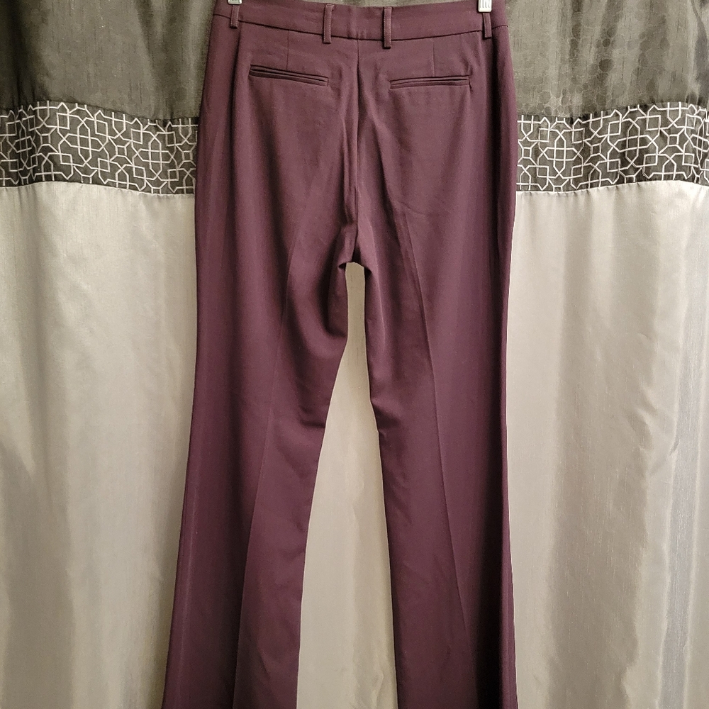 Tahari Purple/Wine Flared Trousers - Picture 2 of 5